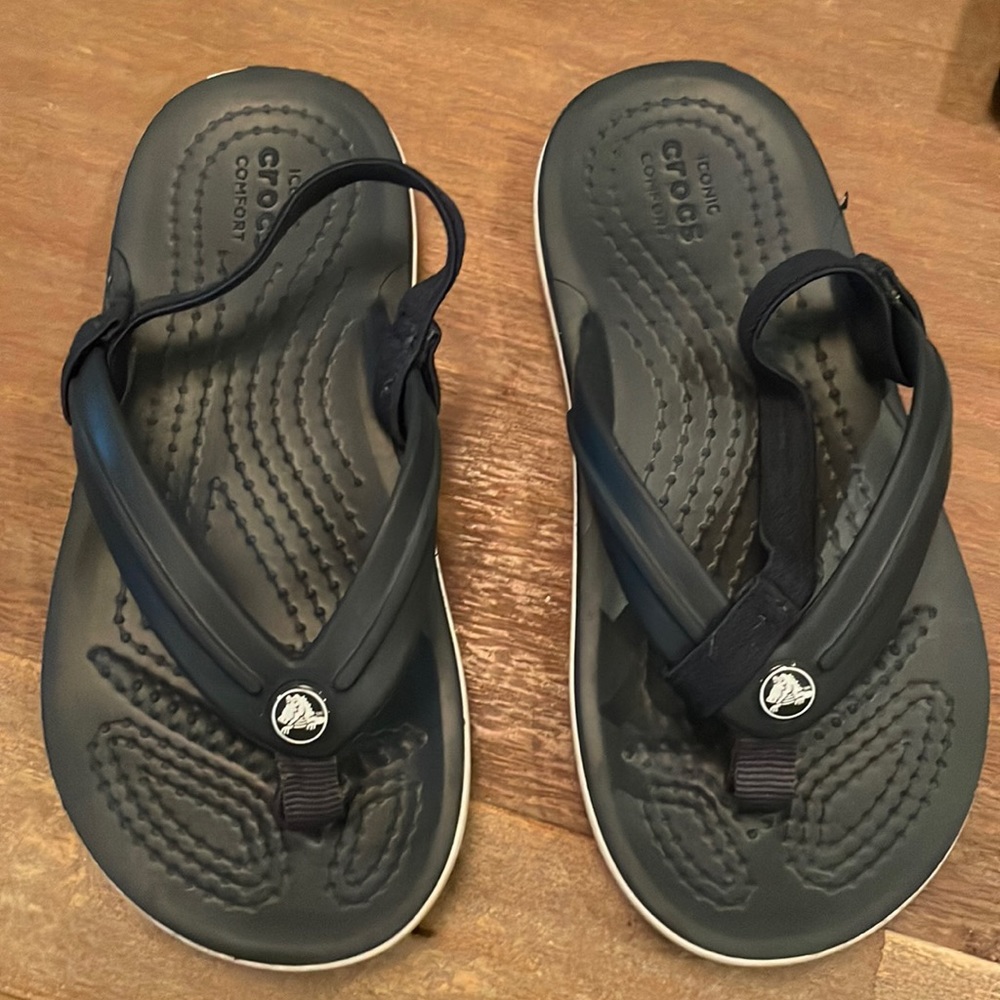 Crocs - Crocband strap navy- Toddler Size 9